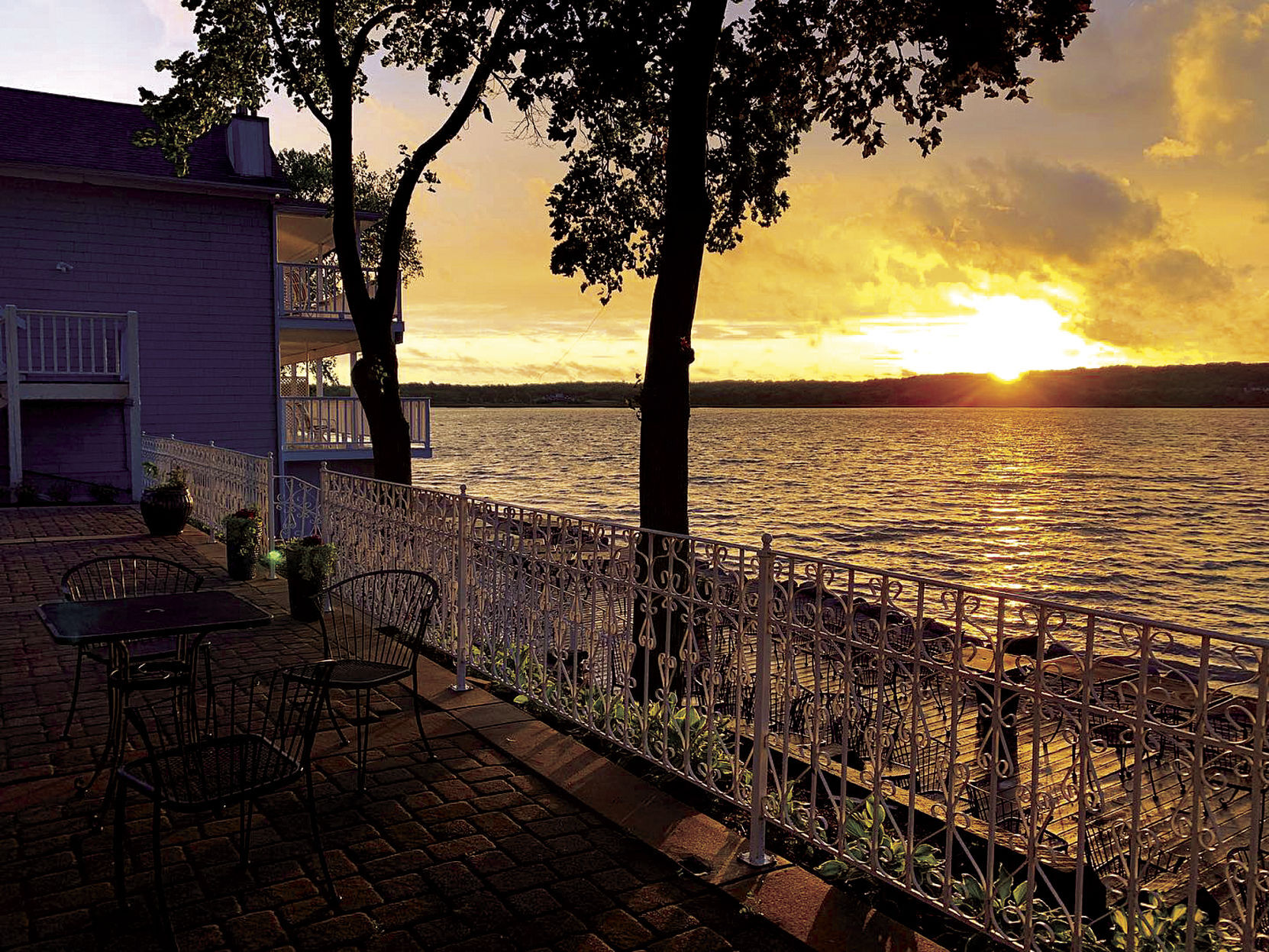 Sunset on the patio